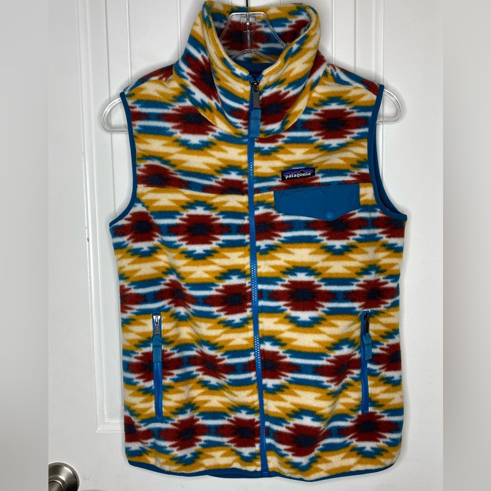 Patagonia Synchilla Aztec Fleece Vest Size Small Gem